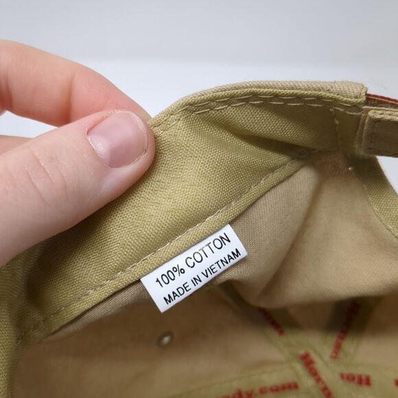 Hornady Strapback Hat Tan One Size Adjustable Embroidered 6 Panel Cotton - Picture 8 of 8